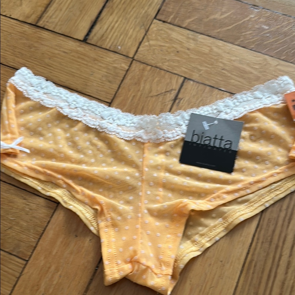 Yellow and White Classic Brief Panties